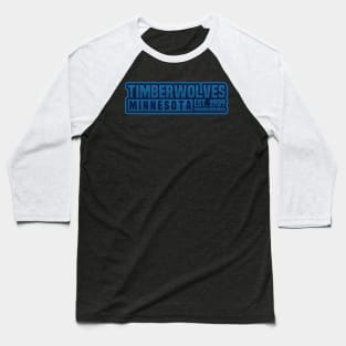 Minnesota Timberwolves 02 Baseball T-Shirt